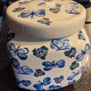Polish Pottery Cookie Jar